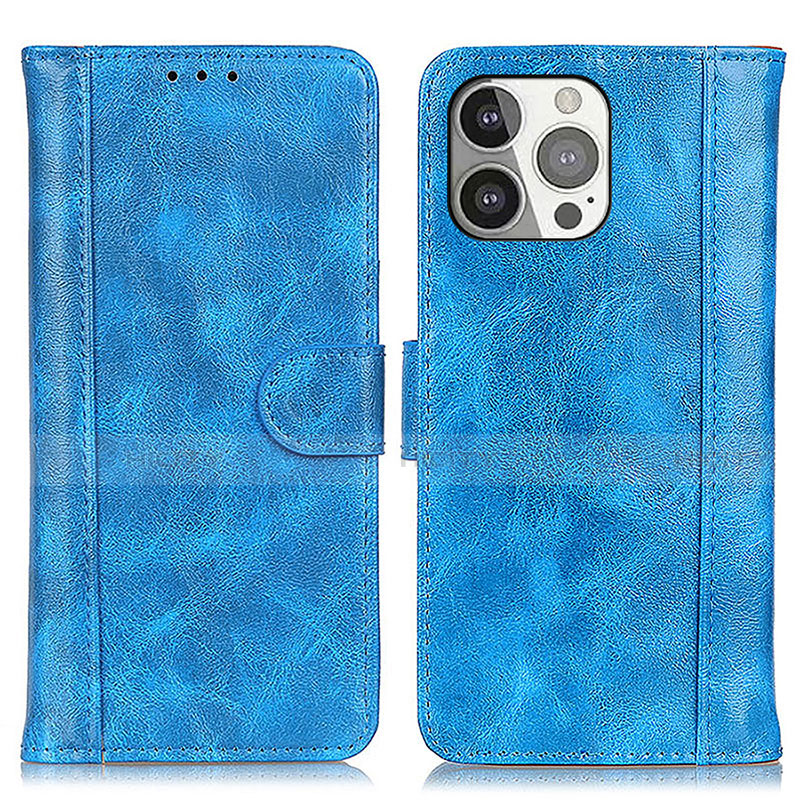 Funda de Cuero Cartera con Soporte Carcasa T04 para Apple iPhone 14 Pro Max