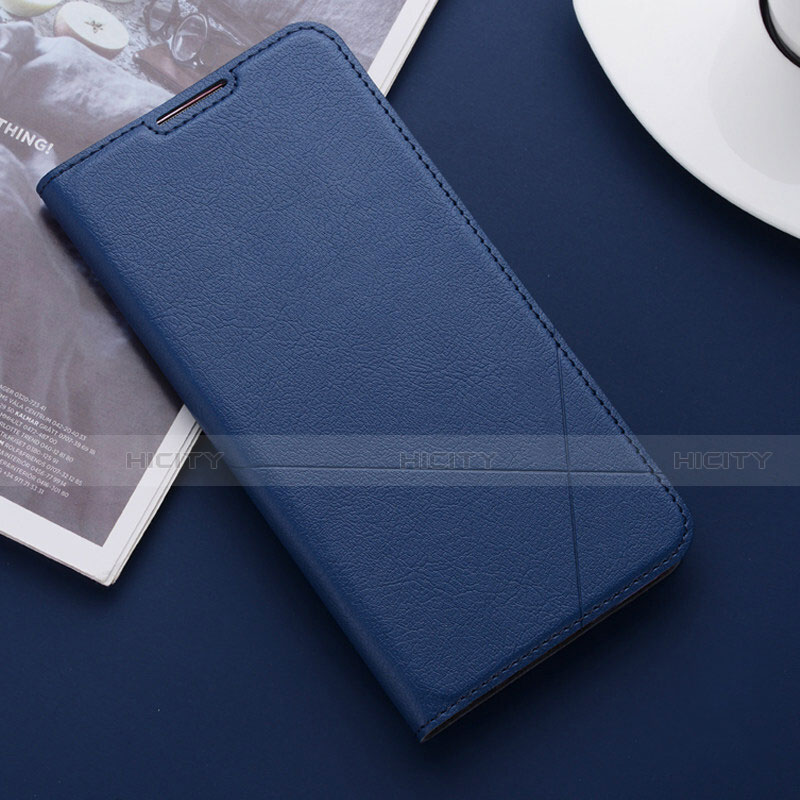 Funda de Cuero Cartera con Soporte Carcasa T04 para Huawei Honor 20 Lite Azul