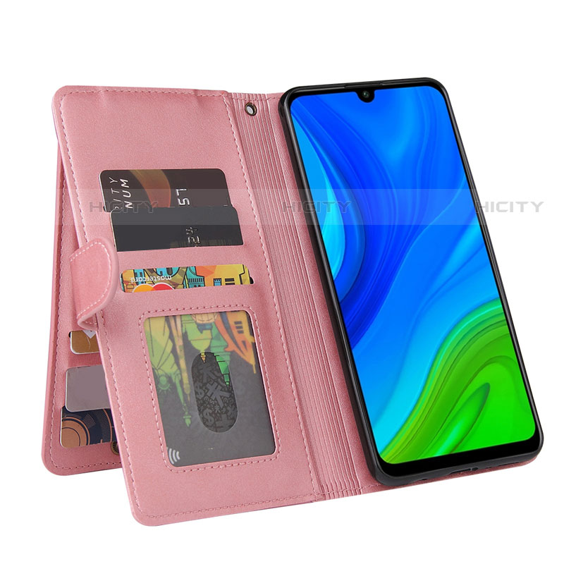 Funda de Cuero Cartera con Soporte Carcasa T04 para Huawei P Smart (2020)