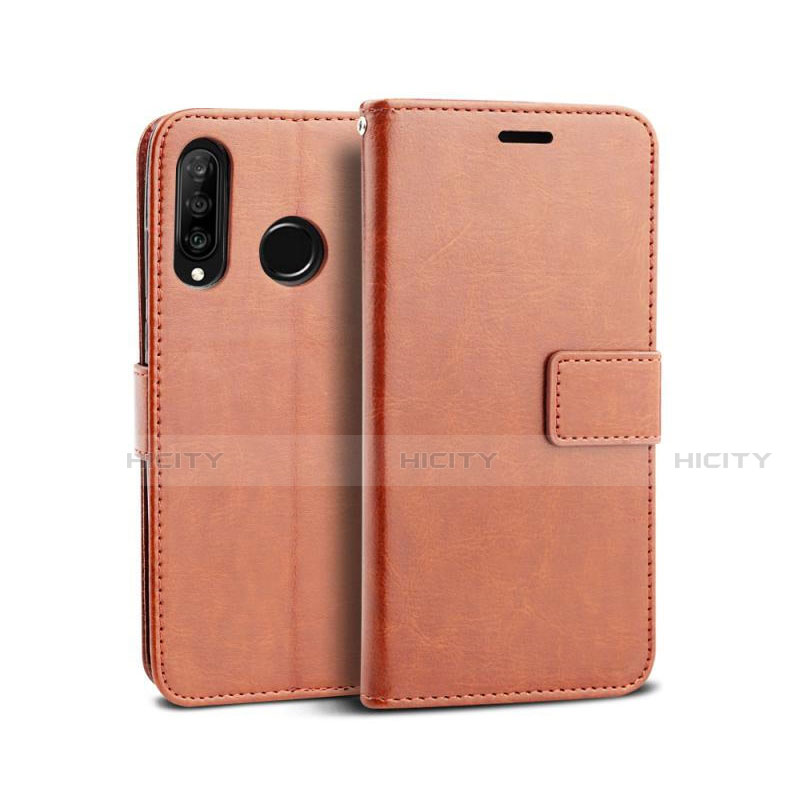 Funda de Cuero Cartera con Soporte Carcasa T04 para Huawei P30 Lite