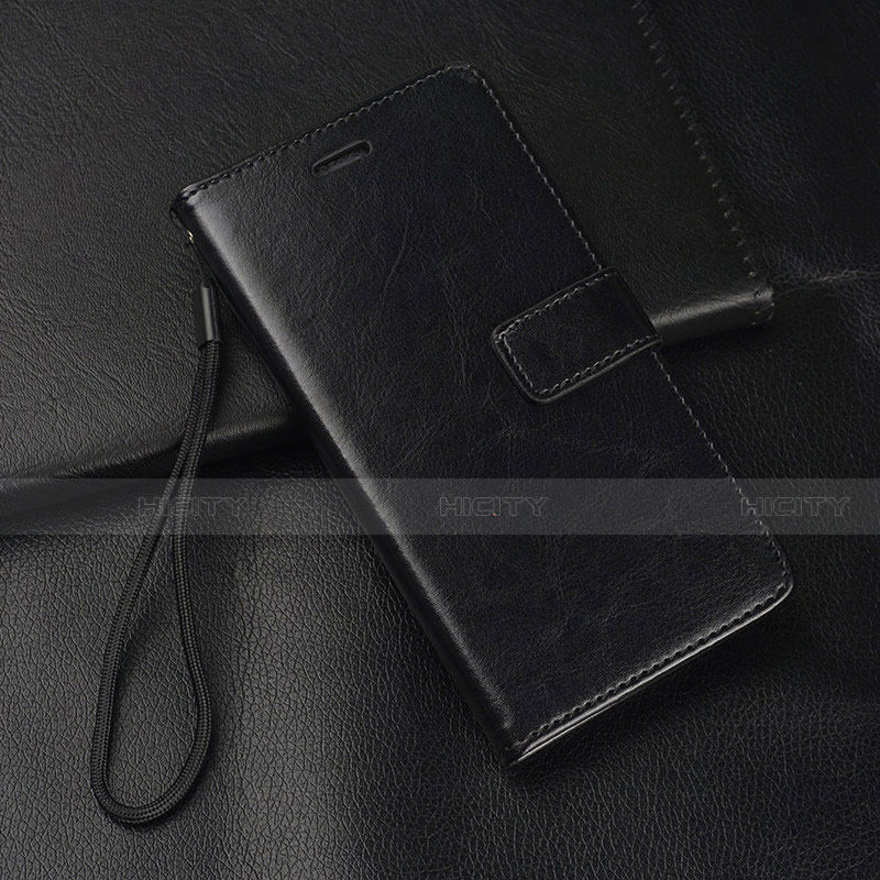 Funda de Cuero Cartera con Soporte Carcasa T04 para Huawei P30 Lite New Edition Negro