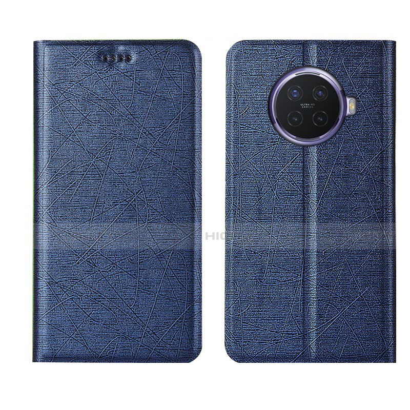 Funda de Cuero Cartera con Soporte Carcasa T04 para Oppo Ace2 Azul