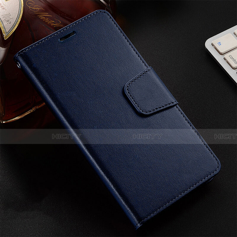 Funda de Cuero Cartera con Soporte Carcasa T04 para Oppo R17 Pro Azul