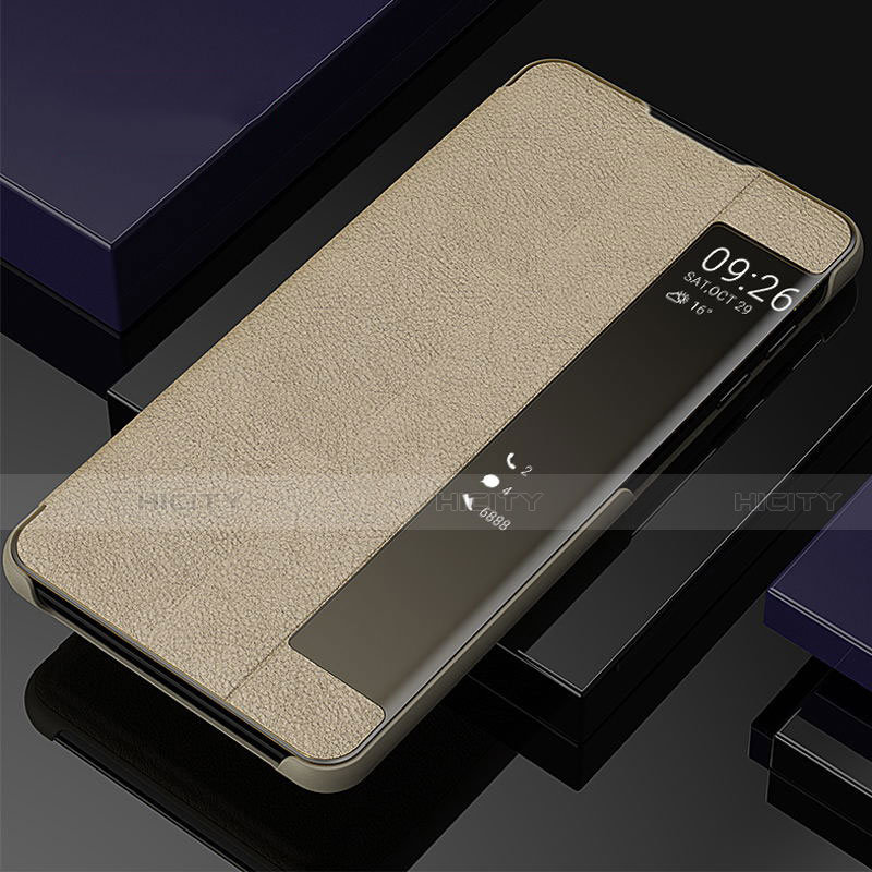 Funda de Cuero Cartera con Soporte Carcasa T04 para Samsung Galaxy Note 10 Plus 5G Oro