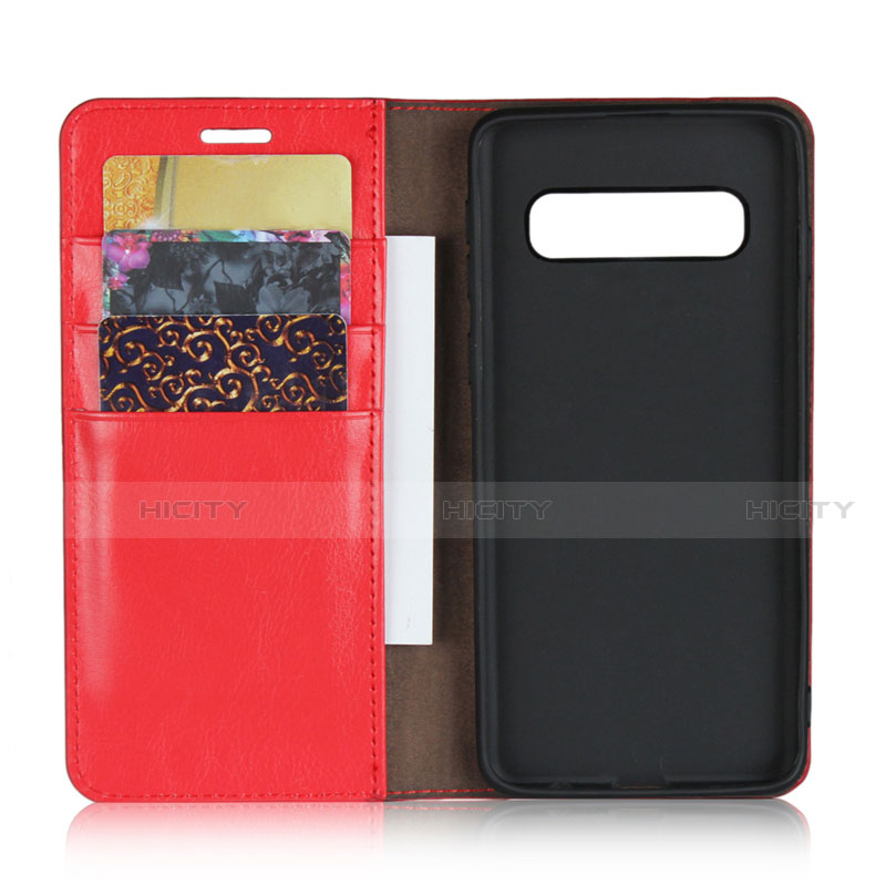 Funda de Cuero Cartera con Soporte Carcasa T04 para Samsung Galaxy S10