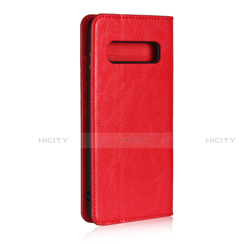 Funda de Cuero Cartera con Soporte Carcasa T04 para Samsung Galaxy S10 5G Rojo