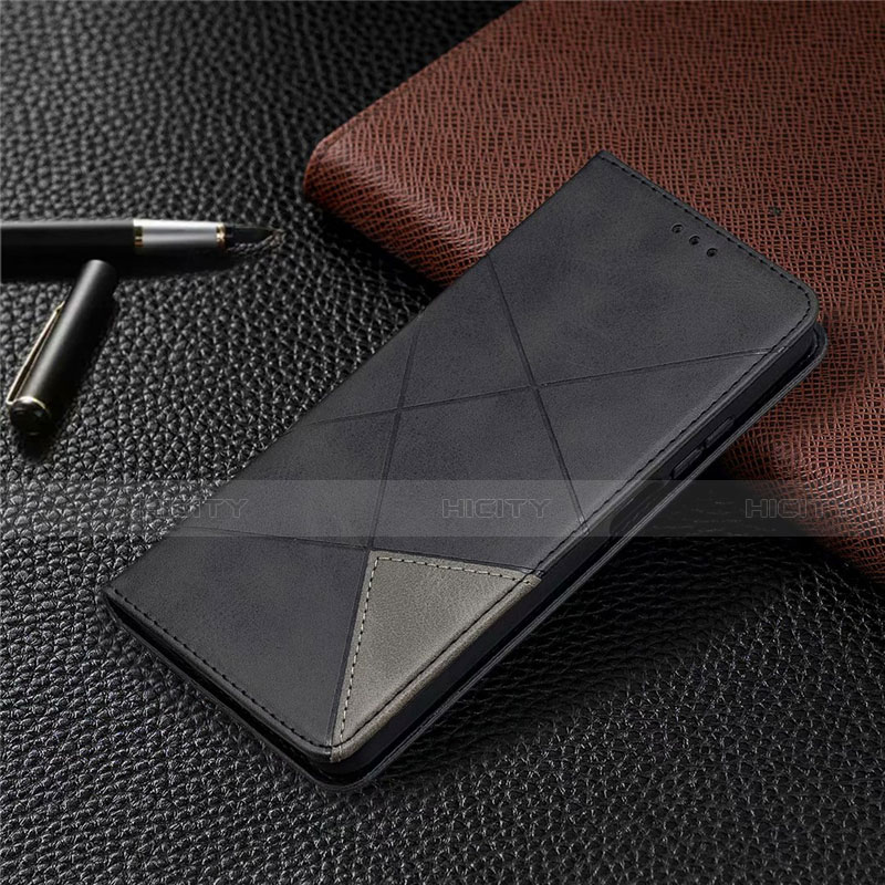 Funda de Cuero Cartera con Soporte Carcasa T04 para Xiaomi Mi 10i 5G Negro