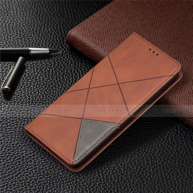 Funda de Cuero Cartera con Soporte Carcasa T04 para Xiaomi Mi 10T Lite 5G Marron