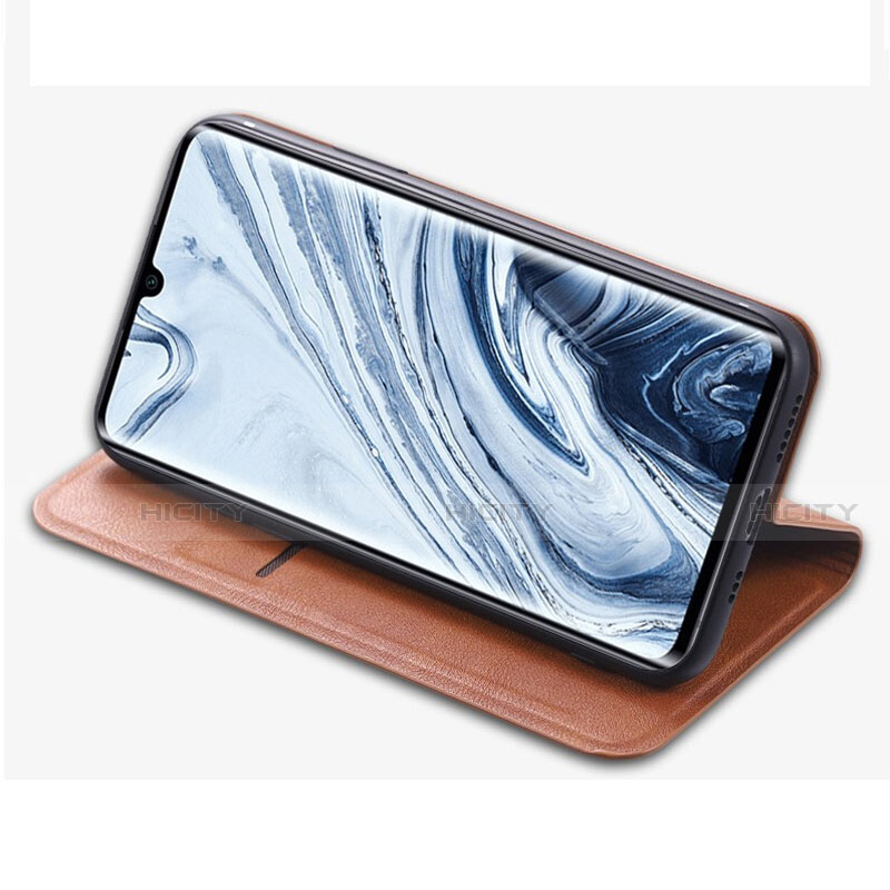 Funda de Cuero Cartera con Soporte Carcasa T04 para Xiaomi Mi Note 10 Pro