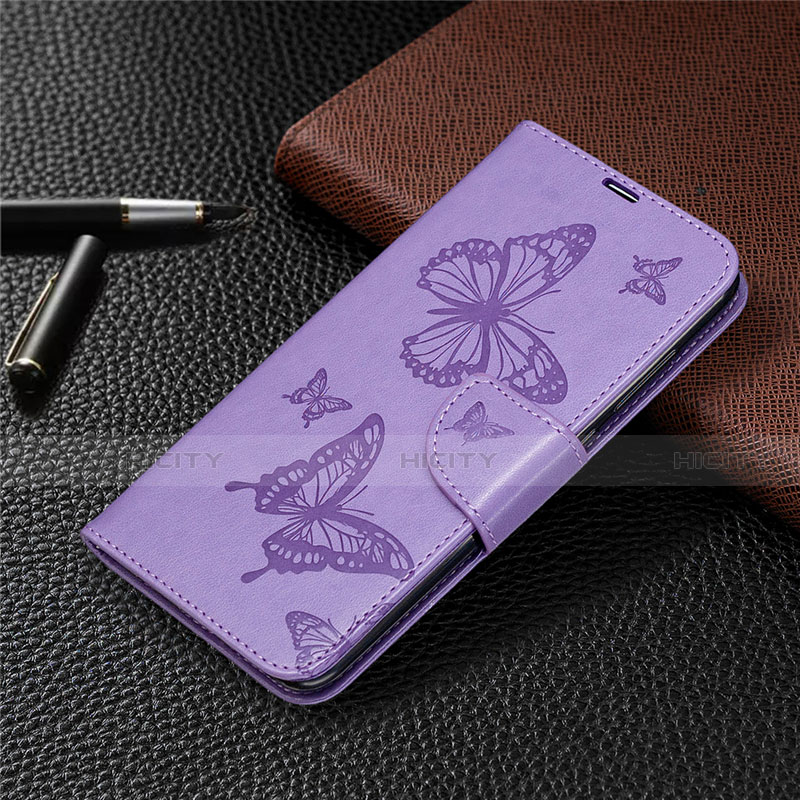 Funda de Cuero Cartera con Soporte Carcasa T04 para Xiaomi Redmi 10X 4G Morado