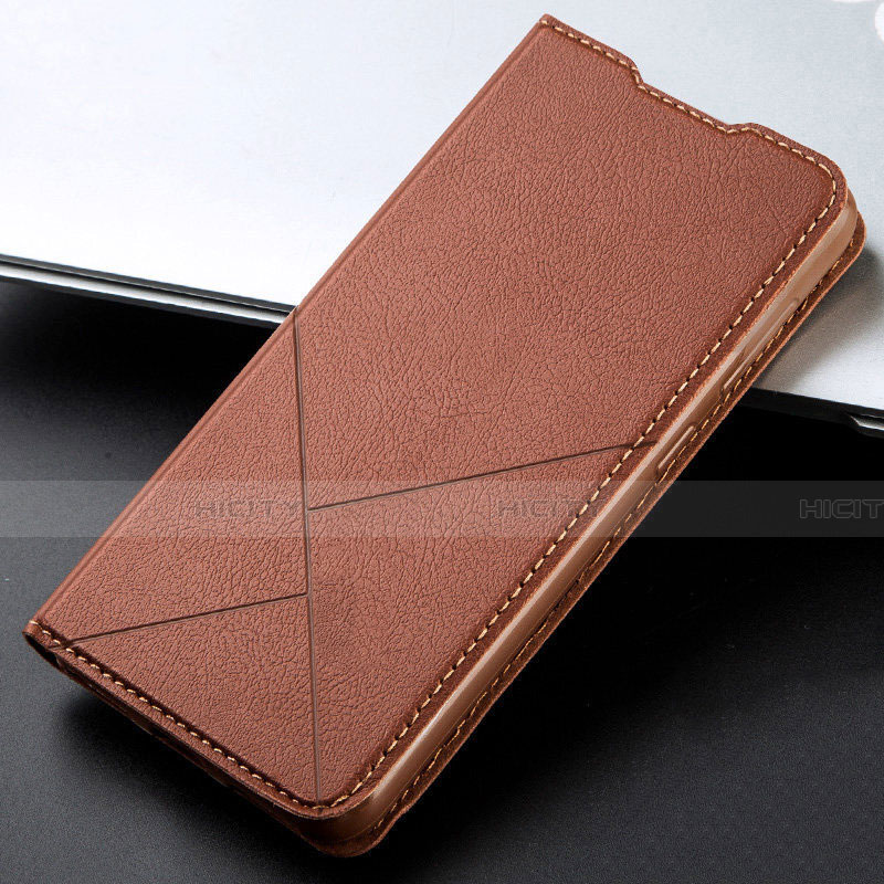 Funda de Cuero Cartera con Soporte Carcasa T05 para Huawei Honor 20E Marron