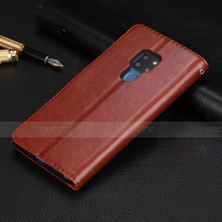 Funda de Cuero Cartera con Soporte Carcasa T05 para Huawei Mate 20 X 5G Marron