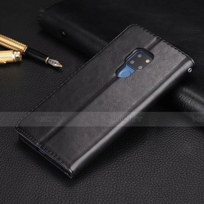 Funda de Cuero Cartera con Soporte Carcasa T05 para Huawei Mate 20 X 5G Negro