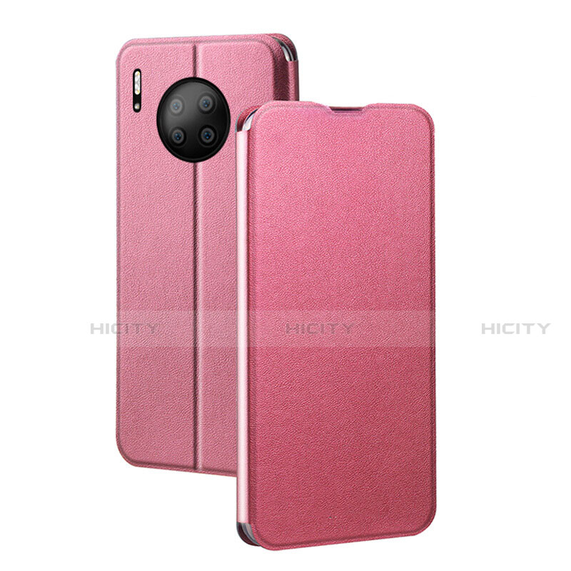 Funda de Cuero Cartera con Soporte Carcasa T05 para Huawei Mate 30E Pro 5G Rosa