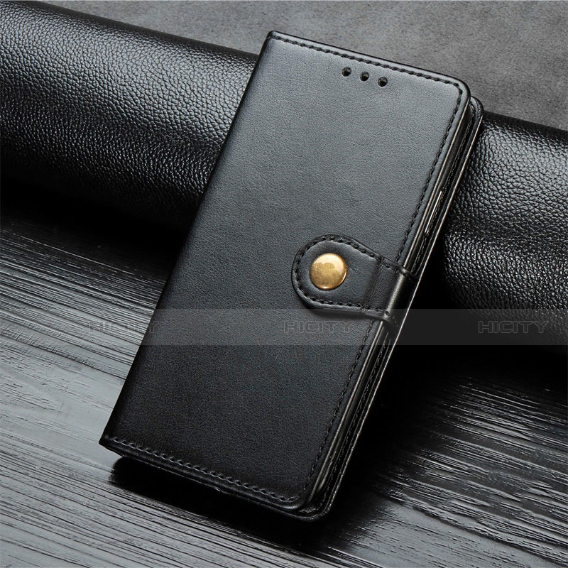 Funda de Cuero Cartera con Soporte Carcasa T05 para Huawei Nova 7 SE 5G Negro