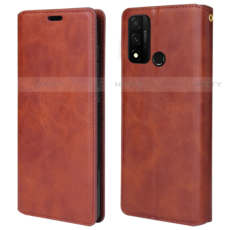 Funda de Cuero Cartera con Soporte Carcasa T05 para Huawei Nova Lite 3 Plus Marron