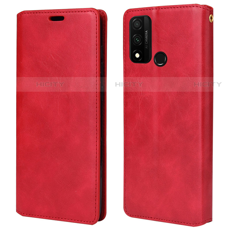 Funda de Cuero Cartera con Soporte Carcasa T05 para Huawei Nova Lite 3 Plus Rojo