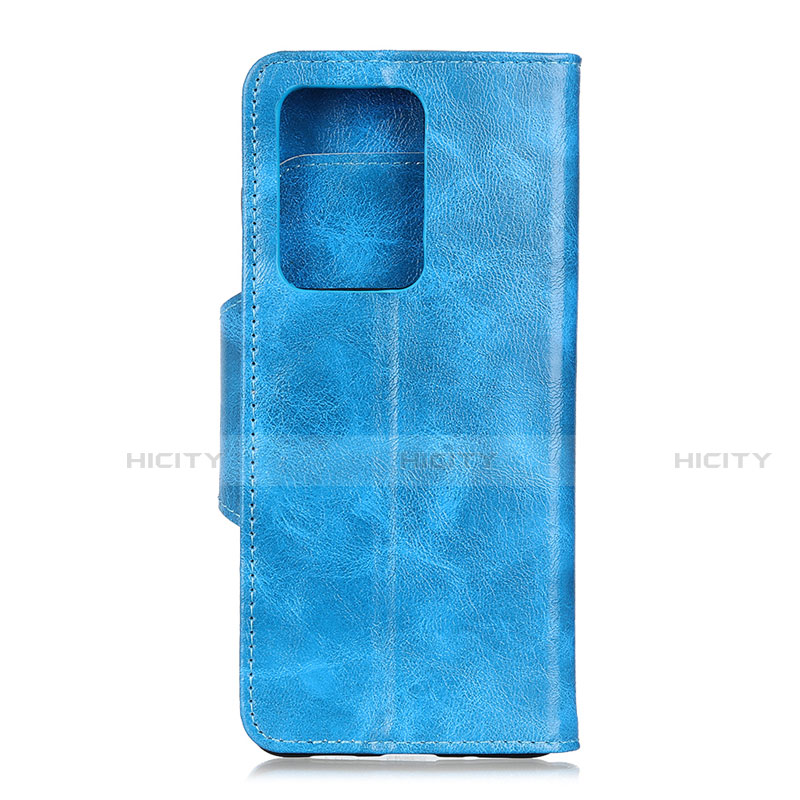 Funda de Cuero Cartera con Soporte Carcasa T05 para Huawei P40 Pro+ Plus Azul Cielo