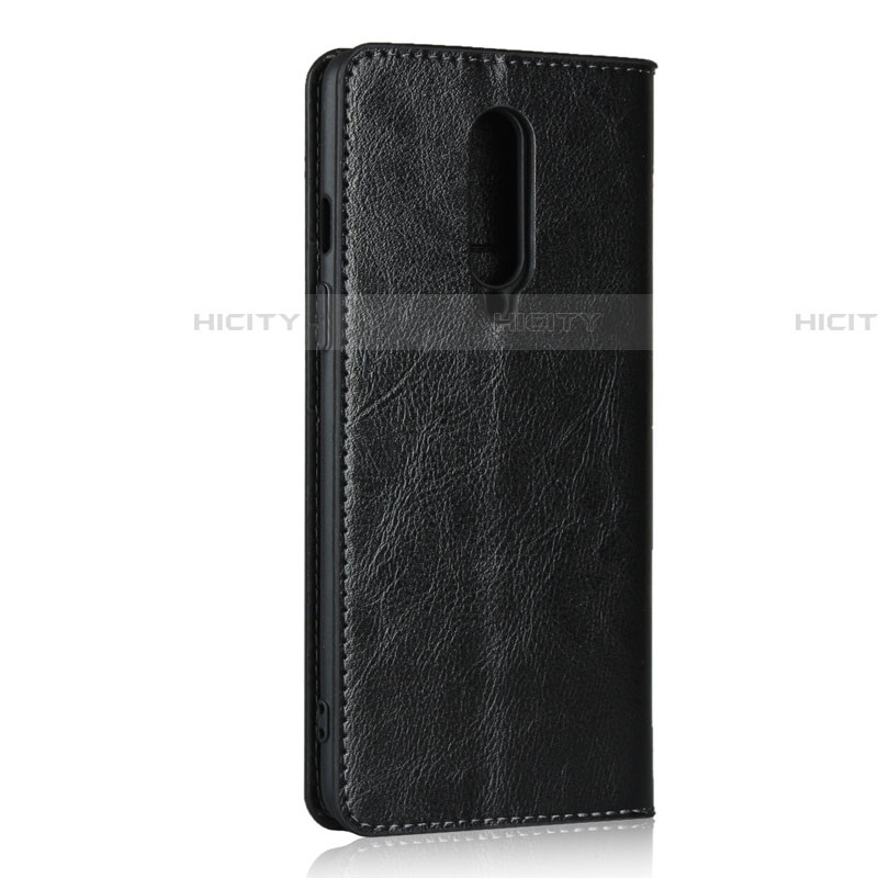 Funda de Cuero Cartera con Soporte Carcasa T05 para OnePlus 8 Negro