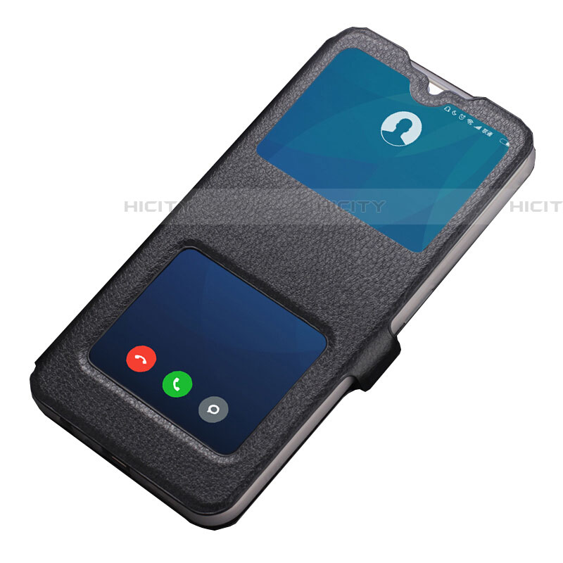 Funda de Cuero Cartera con Soporte Carcasa T05 para Oppo RX17 Pro Negro