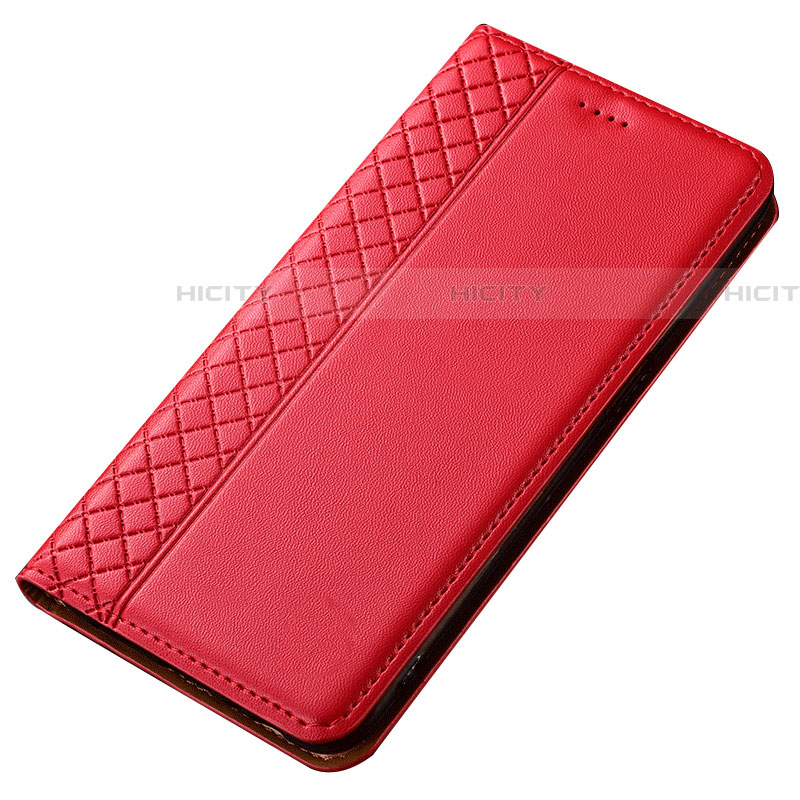 Funda de Cuero Cartera con Soporte Carcasa T05 para Samsung Galaxy A70 Rojo