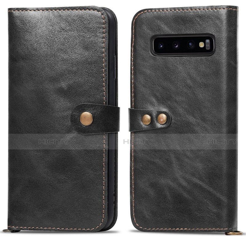 Funda de Cuero Cartera con Soporte Carcasa T05 para Samsung Galaxy S10 Plus