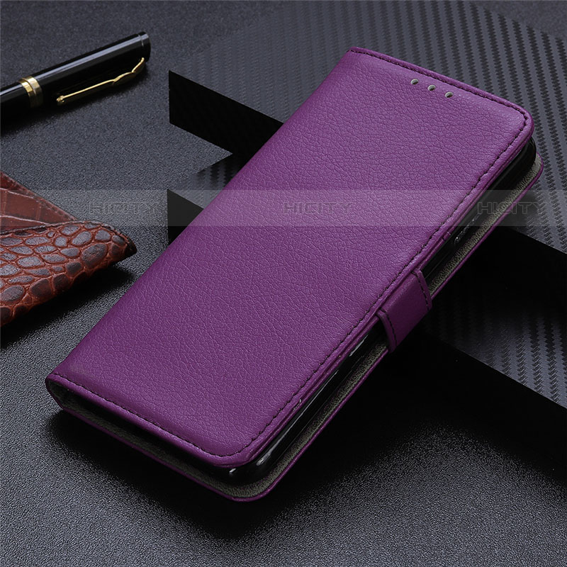 Funda de Cuero Cartera con Soporte Carcasa T05 para Xiaomi Redmi 9A Morado