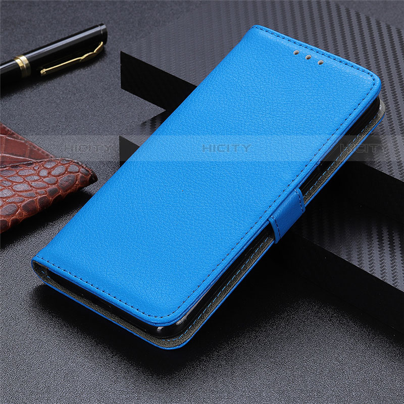 Funda de Cuero Cartera con Soporte Carcasa T05 para Xiaomi Redmi 9AT Azul Cielo