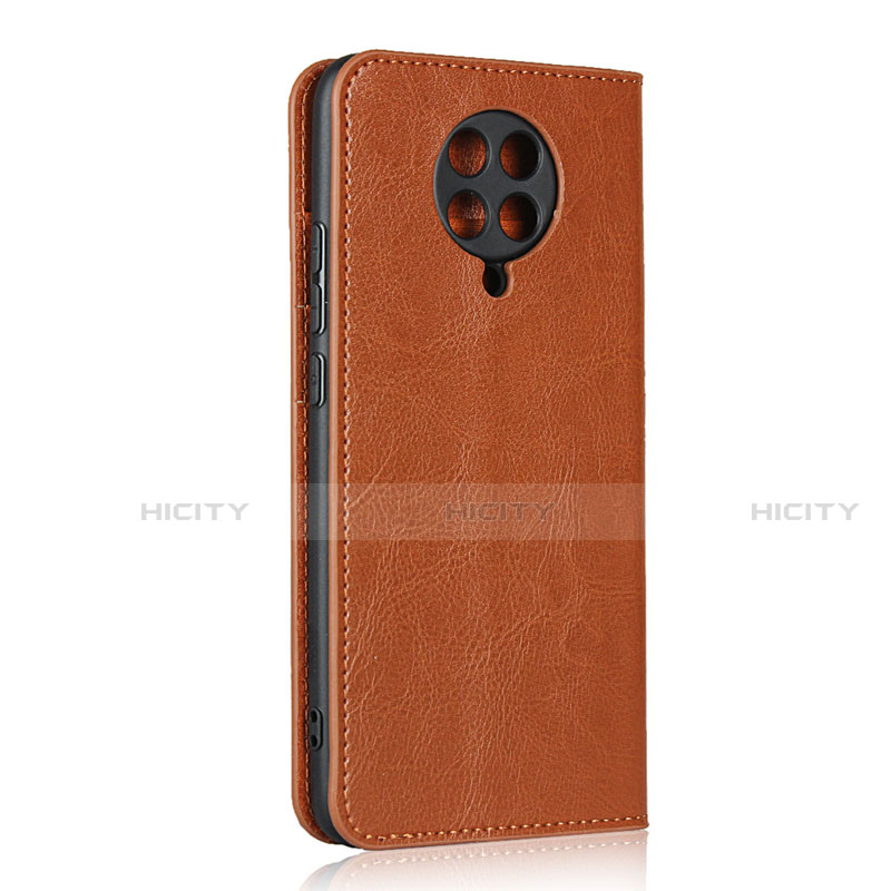 Funda de Cuero Cartera con Soporte Carcasa T05 para Xiaomi Redmi K30 Pro Zoom Naranja