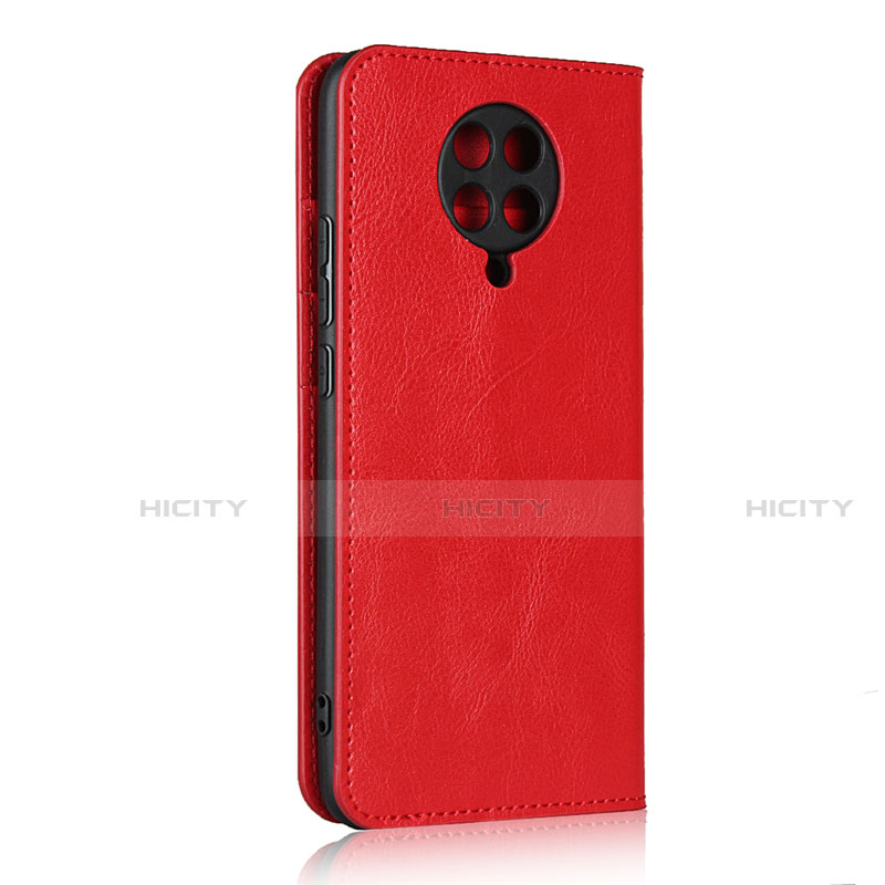 Funda de Cuero Cartera con Soporte Carcasa T05 para Xiaomi Redmi K30 Pro Zoom Rojo