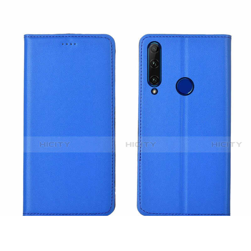 Funda de Cuero Cartera con Soporte Carcasa T06 para Huawei Honor 20 Lite Azul