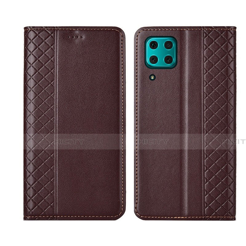 Funda de Cuero Cartera con Soporte Carcasa T06 para Huawei Nova 7i