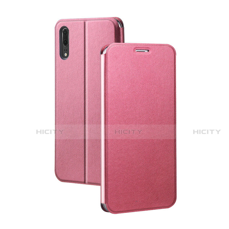 Funda de Cuero Cartera con Soporte Carcasa T06 para Huawei P20