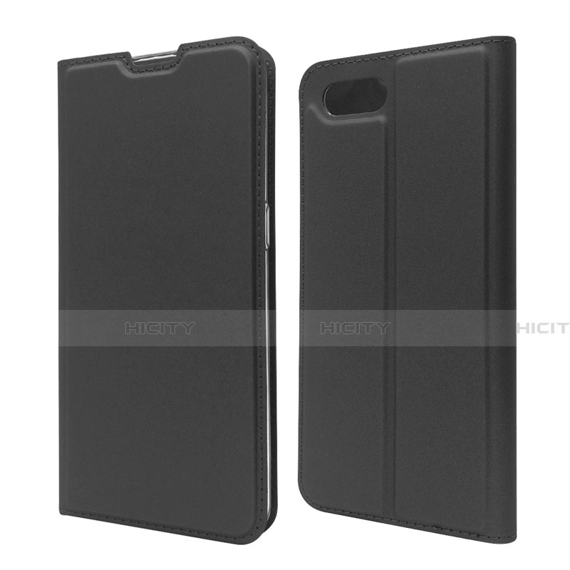 Funda de Cuero Cartera con Soporte Carcasa T06 para Oppo K1 Negro