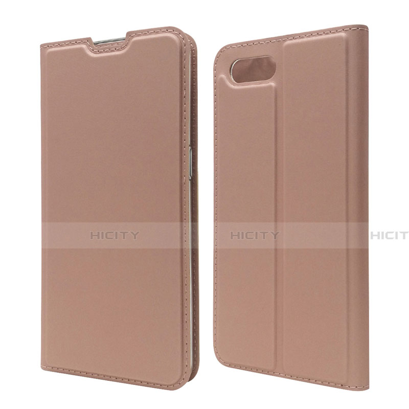 Funda de Cuero Cartera con Soporte Carcasa T06 para Oppo K1 Oro Rosa