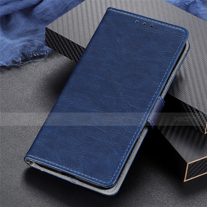 Funda de Cuero Cartera con Soporte Carcasa T06 para Oppo Reno4 Pro 5G Azul