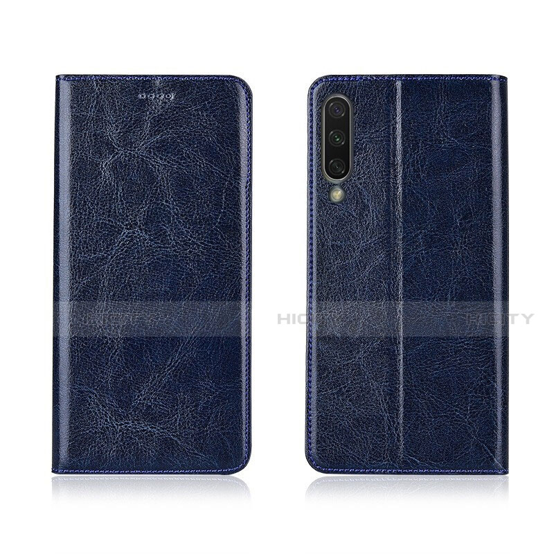 Funda de Cuero Cartera con Soporte Carcasa T06 para Xiaomi Mi A3 Azul