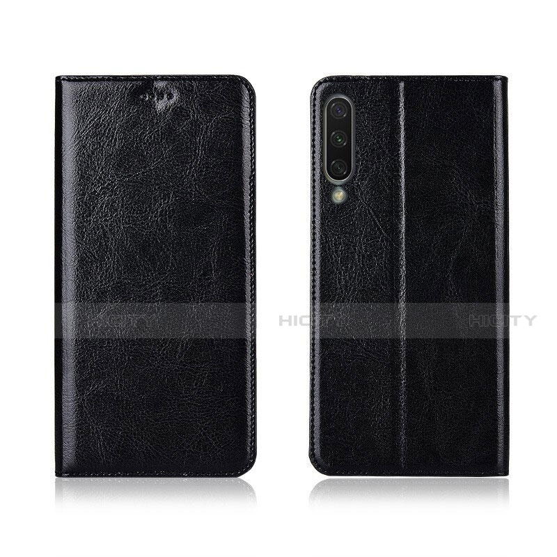 Funda de Cuero Cartera con Soporte Carcasa T06 para Xiaomi Mi A3 Negro