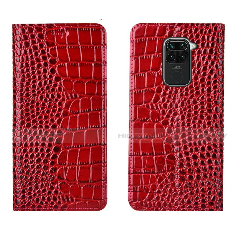 Funda de Cuero Cartera con Soporte Carcasa T06 para Xiaomi Redmi 10X 4G Rojo