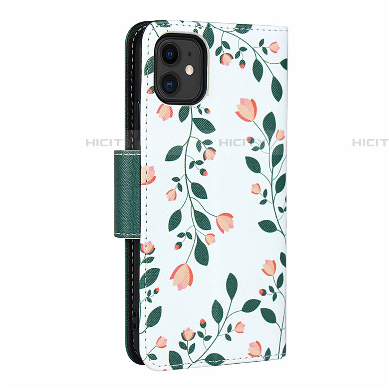 Funda de Cuero Cartera con Soporte Carcasa T07 para Apple iPhone 11