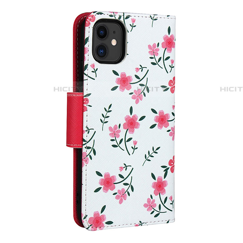 Funda de Cuero Cartera con Soporte Carcasa T07 para Apple iPhone 11