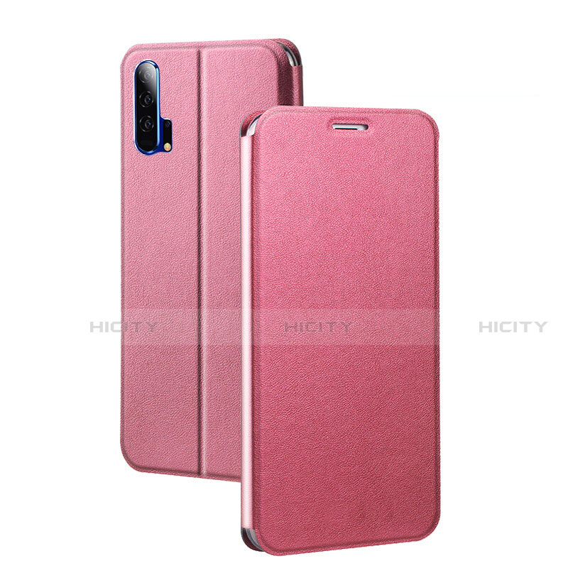 Funda de Cuero Cartera con Soporte Carcasa T07 para Huawei Honor 20 Pro Rosa