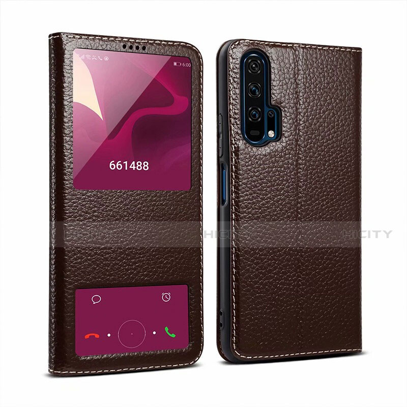 Funda de Cuero Cartera con Soporte Carcasa T07 para Huawei Honor 20S