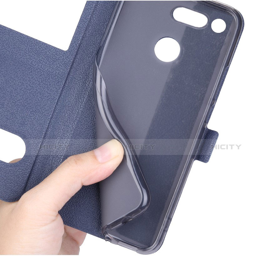 Funda de Cuero Cartera con Soporte Carcasa T07 para Huawei Honor V20