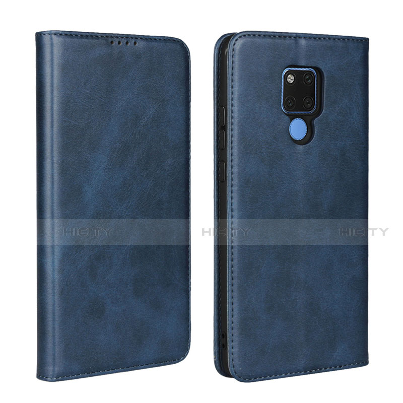 Funda de Cuero Cartera con Soporte Carcasa T07 para Huawei Mate 20 X 5G Azul