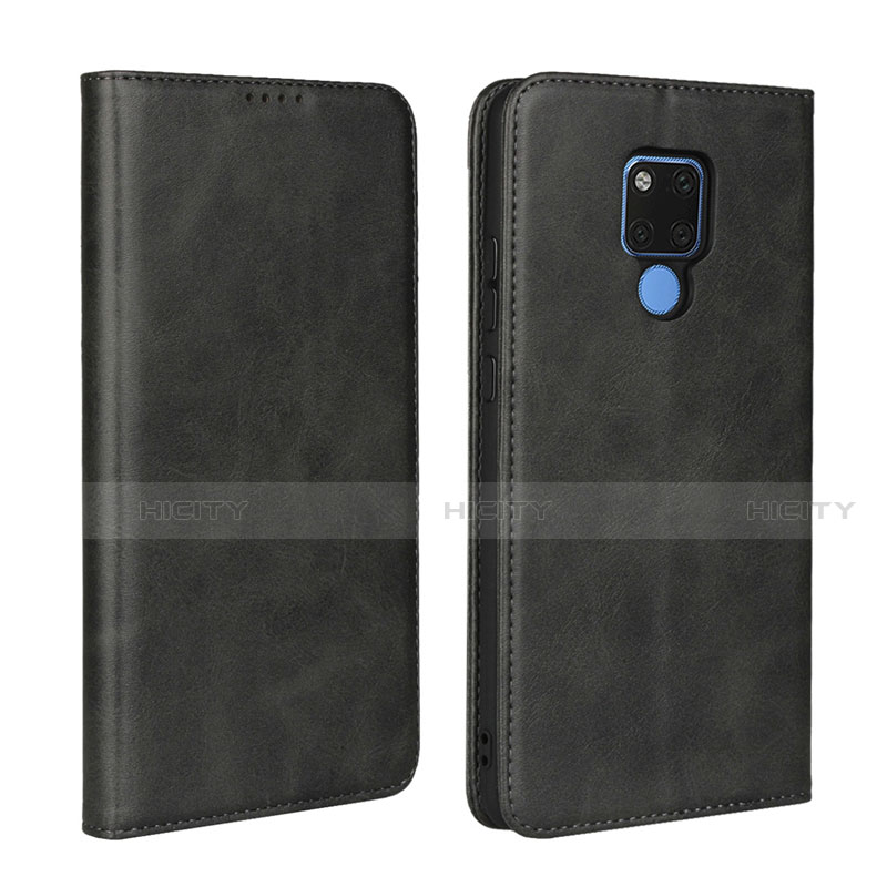 Funda de Cuero Cartera con Soporte Carcasa T07 para Huawei Mate 20 X 5G Negro