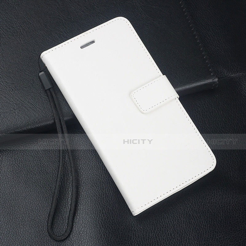 Funda de Cuero Cartera con Soporte Carcasa T07 para Huawei Nova 5 Blanco