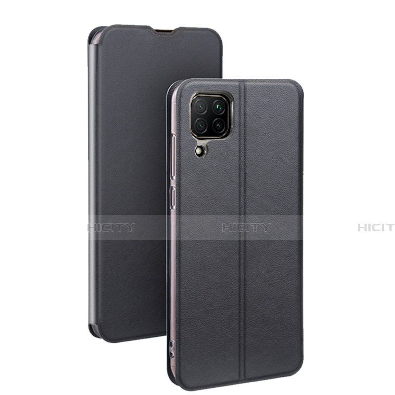 Funda de Cuero Cartera con Soporte Carcasa T07 para Huawei Nova 6 SE Negro