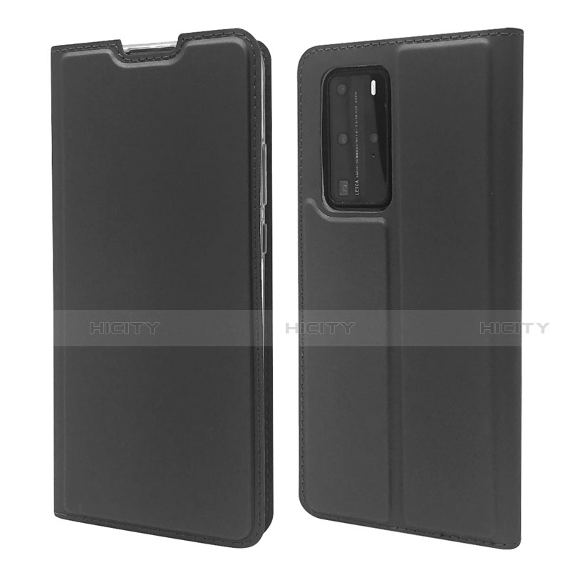 Funda de Cuero Cartera con Soporte Carcasa T07 para Huawei P40 Pro Negro