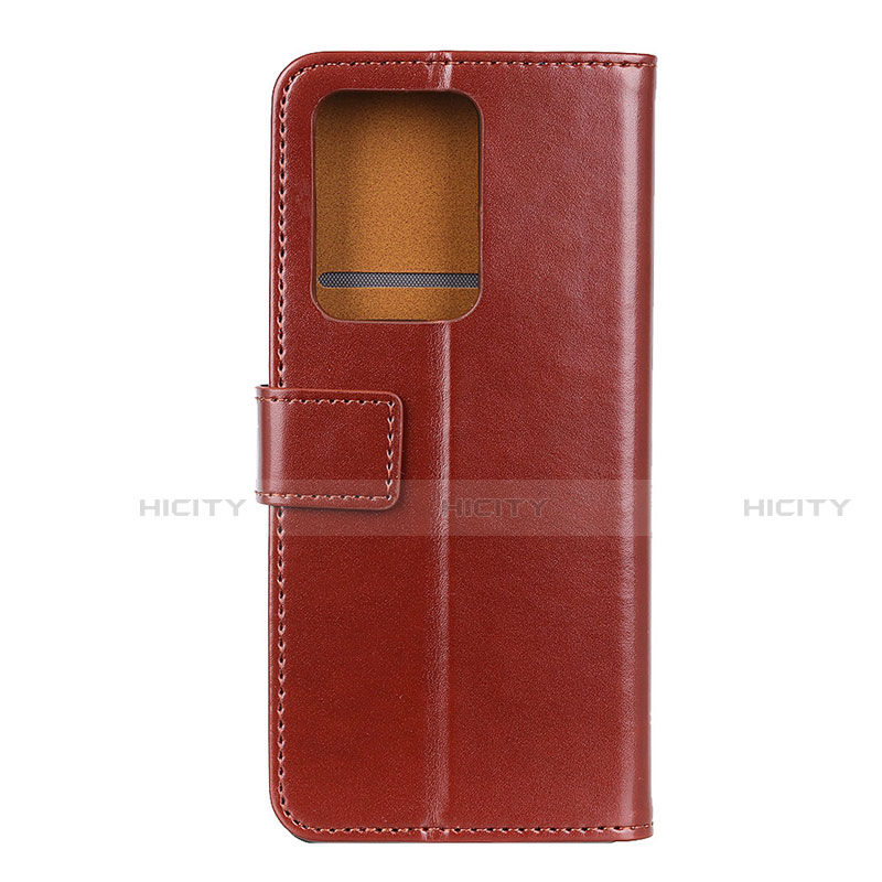 Funda de Cuero Cartera con Soporte Carcasa T07 para Huawei P40 Pro+ Plus Marron